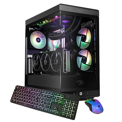 iBUYPOWER Y40 PRO Black Gaming PC Desktop Computer Intel Core Ultra 9 285 CPU, NVIDIA GeForce RTX 5080 16GB GPU, 32GB DDR5 RGB 5200MHz RAM, 2TB NVMe SSD, Windows 11 Home, Keyboard, Mouse- Y40BI9N5801