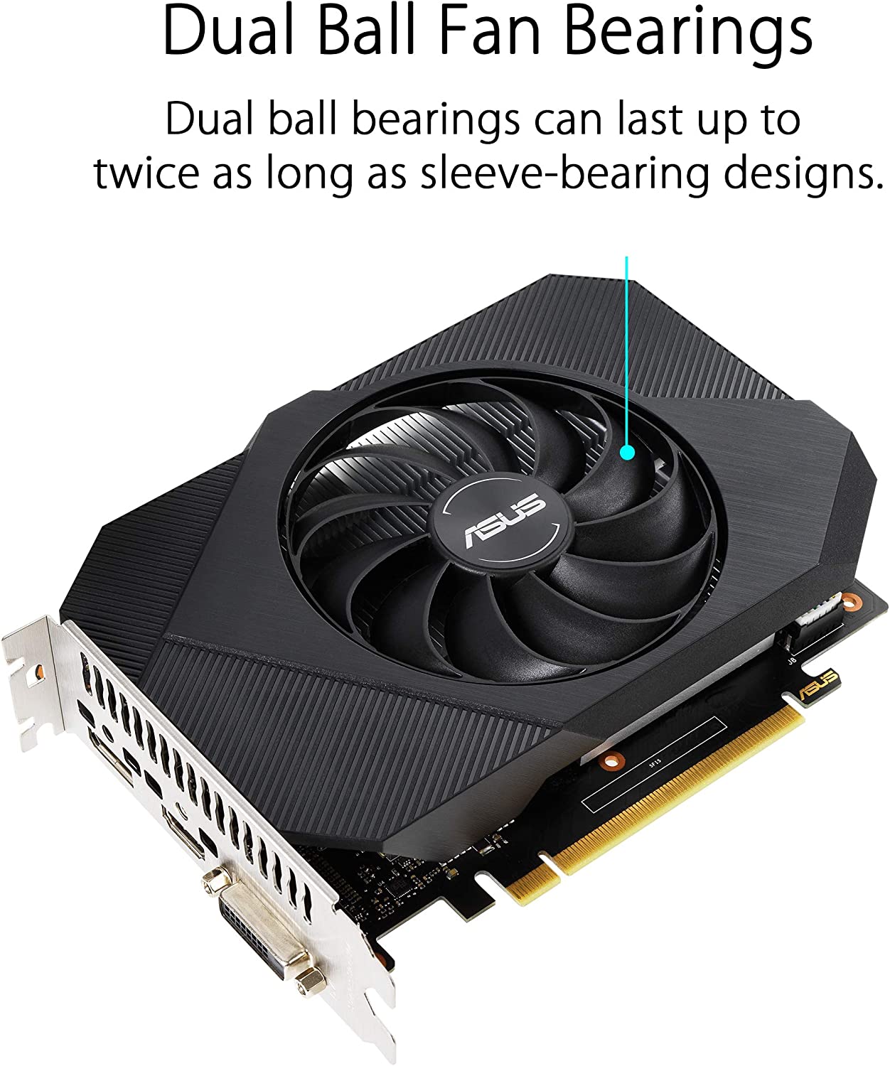 ASUS Phoenix NVIDIA GeForce GTX 1650 OC Edition Gaming Graphics Card (PCIe 3.0, 4GB GDDR6 Memory, HDMI, DisplayPort, DVI-D, Axial-tech Fan Design)