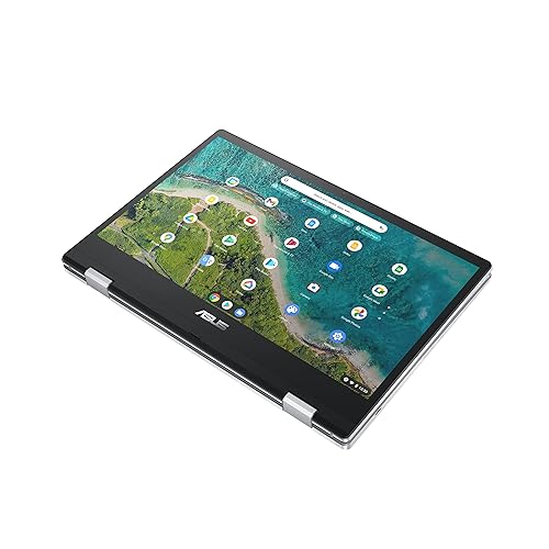 ASUS Chromebook Flip CM1, 14.0" FHD Touchscreen Display, AMD 3015Ce Processor, 4GB RAM, 64GB eMMC Storage, MIL-STD 810H Durability, Chrome OS, Transparent Silver, CM1400FXA-DH01T-CA Intel Core m3-8100Y