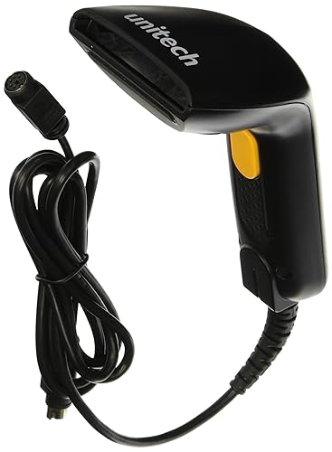 UNITECH America AS10-P Business Card Barcode Scanner, Black