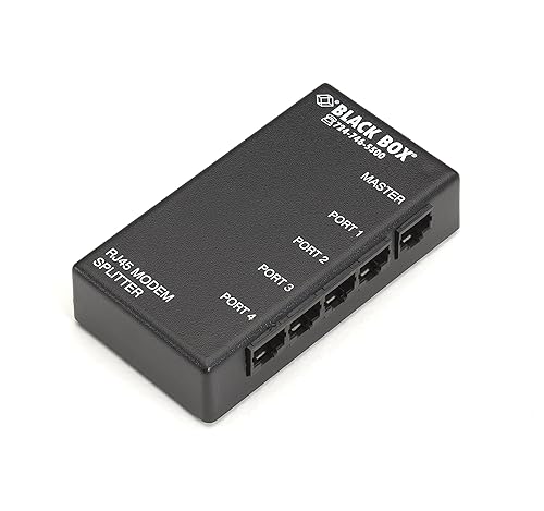 Black Box 4-Port Modem Splitter - Network (RJ-45)