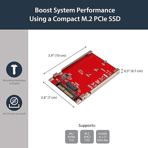 StarTech Startech.com M.2 Drive To U.2 Sff-8639 Host Adapter