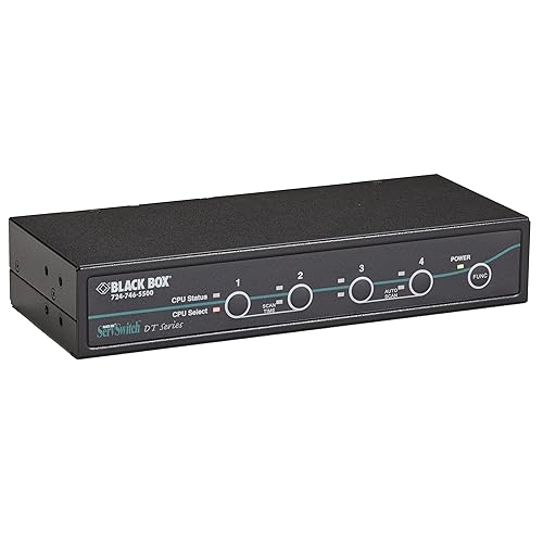 Black Box ServSwitch DT DVI 4-Port with Emulated USB Keyboard/Mouse