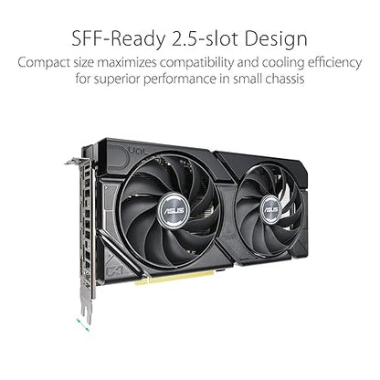 Asus NVIDIA GeForce RTX 4070 Graphic Card - 12 GB GDDR6 - 7680 x 4320 - 2.55 GHz Boost Clock - 192 bit Bus Width - PCI Express 4.0 - DisplayPort - 3 x DisplayPort - HDMI