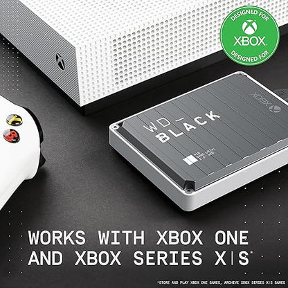 WD_Black 4TB P10 Game Drive for Xbox One, Portable External Hard Drive HDD with 1-Month Xbox Game Pass - WDBA5G0040BBK-WESN 4TB Xbox