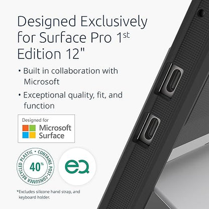 Kensington Blackbelt EQ Rugged Case for Surface Pro 12-inch 1st Edition, Military-Grade Protection, Hand Strap (K96543WW)
