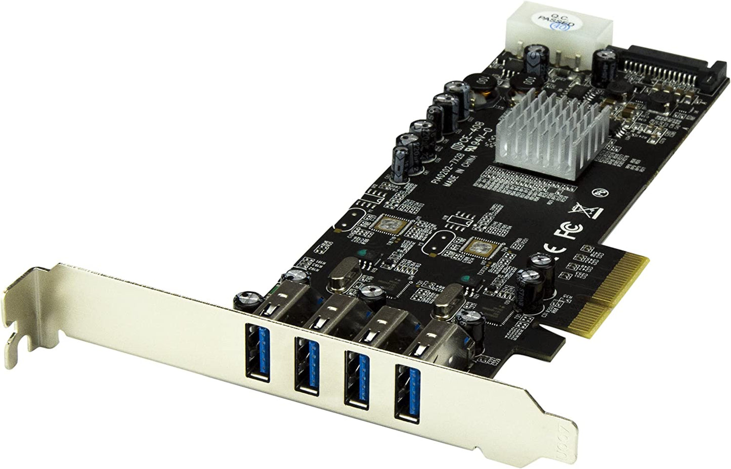 StarTech.com 4-Port USB 3.0 PCI Express Card Adapter - PCIe SuperSpeed USB 3.0 Expansion Card w/ 2 Dedicated 5Gbps Channels (PEXUSB3S42V) PCI Express 4 Ext Dual Bus
