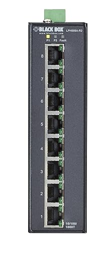 Black Box Extreme PoE+ Switch - (8) 10/100/1000-Mbps Copper RJ45 PoE+