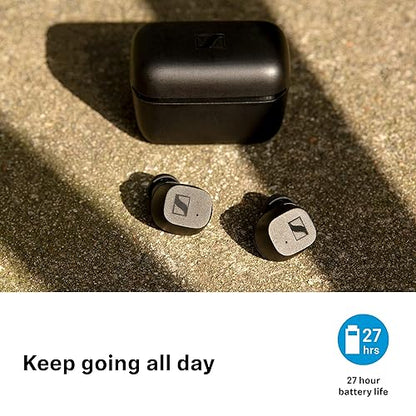 Sennheiser CX True Wireless Earbuds - Bluetooth in-Ear Headphones for Music and Calls with Passive Noise Cancellation, Customizable Touch Controls, Bass Boost, IPX4 and 27-Hour Battery Life, White