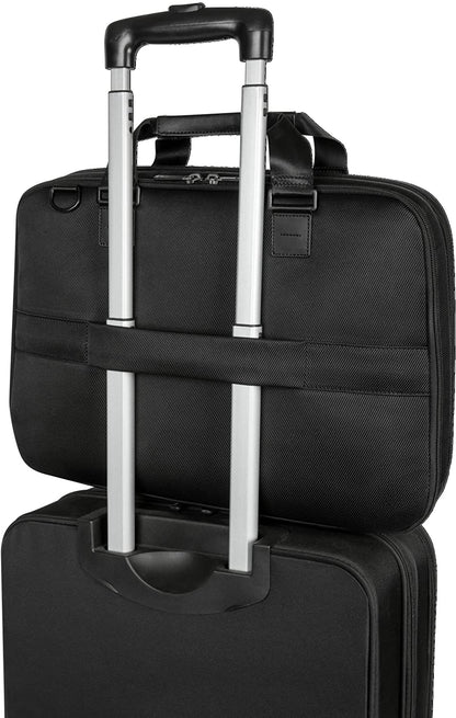 Targus Mobile Elite Laptop Bag for 15.6-inch Laptops, TSA Checkpoint-Friendly Design, Messenger Bag for Men /Women, Computer Bag &amp; Laptop Case for Mac/PC/Dell/Lenovo/HP, Black (TBT045US) Business Topload