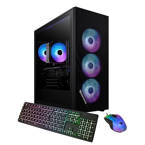 iBUYPOWER Scale Gaming Desktop - AMD Ryzen 5 4500, AMD Radeon RX 6400 4GB, 16GB DDR4 RGB RAM, 1TB NVMe SSD_SCA5R6401