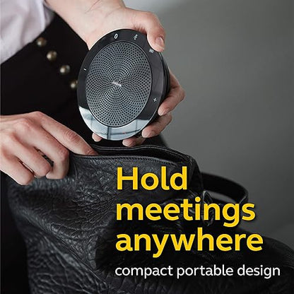 Jabra Speak 510 MS Wireless Bluetooth Speakerphone – Outstanding Sound Quality, Portable Conference Speaker for Holding Meetings Anywhere - Certified for Microsoft Teams Speak 510 Skype Optimized