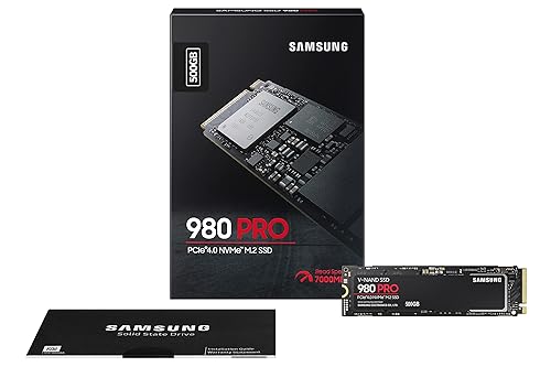 Samsung MZ-V8P500B/AM 980 PRO SSD 500GB, Internal Solid State Drive With V-NAND Technology