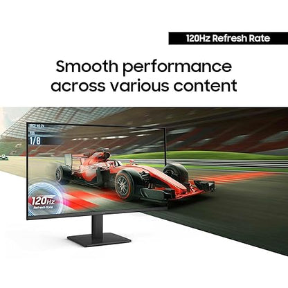 Samsung 27-inch FHD Flat Screen IPS Panel 5ms Monitor with 120 Hz Refresh Rate, Game Picture Mode & Super Slim Design (LS27F320GANXZA) - [Canada Version](2025) 120 Hz 27 inch