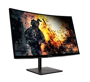 AOPEN 27HC5R Zbmiipx 27" 1500R Curved Full HD (1920 x 1080) VA Gaming Monitor with Adaptive-Sync Technology, 240Hz, 1ms (Display Port &amp; 2 x HDMI 1.4 Ports), Black