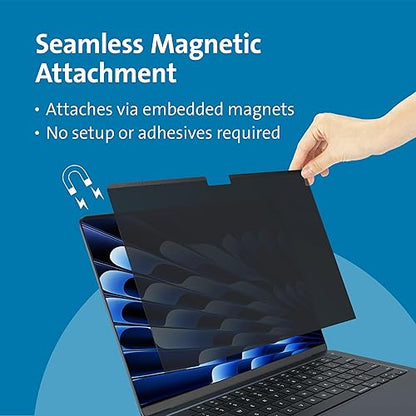 Kensington MagPro™ Elite Magnetic Privacy Screen for Apple MacBook Air 15" (M2/M3/M4, 2023 and newer)