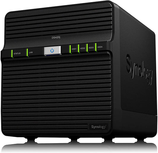 Synology 4 bay NAS DS420j (Diskless), 4-bay; 1GB DDR4 DS420j 4-bay; 1GB DDR4