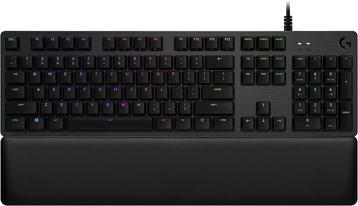 Logitech G513 RGB Backlit Mechanical Gaming Keyboard with GX Blue Clicky Key Switches (Carbon)
