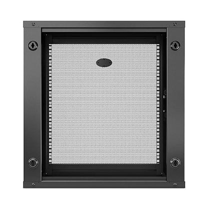 APC NetShelter 12U Wallmount Rack Enclosure Server Cabinet, AR112SH6, Single Hinged, Switch Depth 400mm Deep 12U 600mm Deep/Assembled
