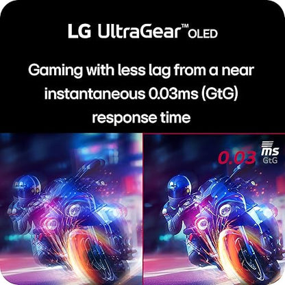 LG Ultragear™ OLED 32GS95UV-W - 32 inch Dual-Mode Gaming Monitor | Dual-Mode (4K 240Hz FHD 480Hz) / UHD (3840 x 2160) / 0.03ms (GtG) / DCI-P3 98.5% 32" White Unity Hexagon Lighting