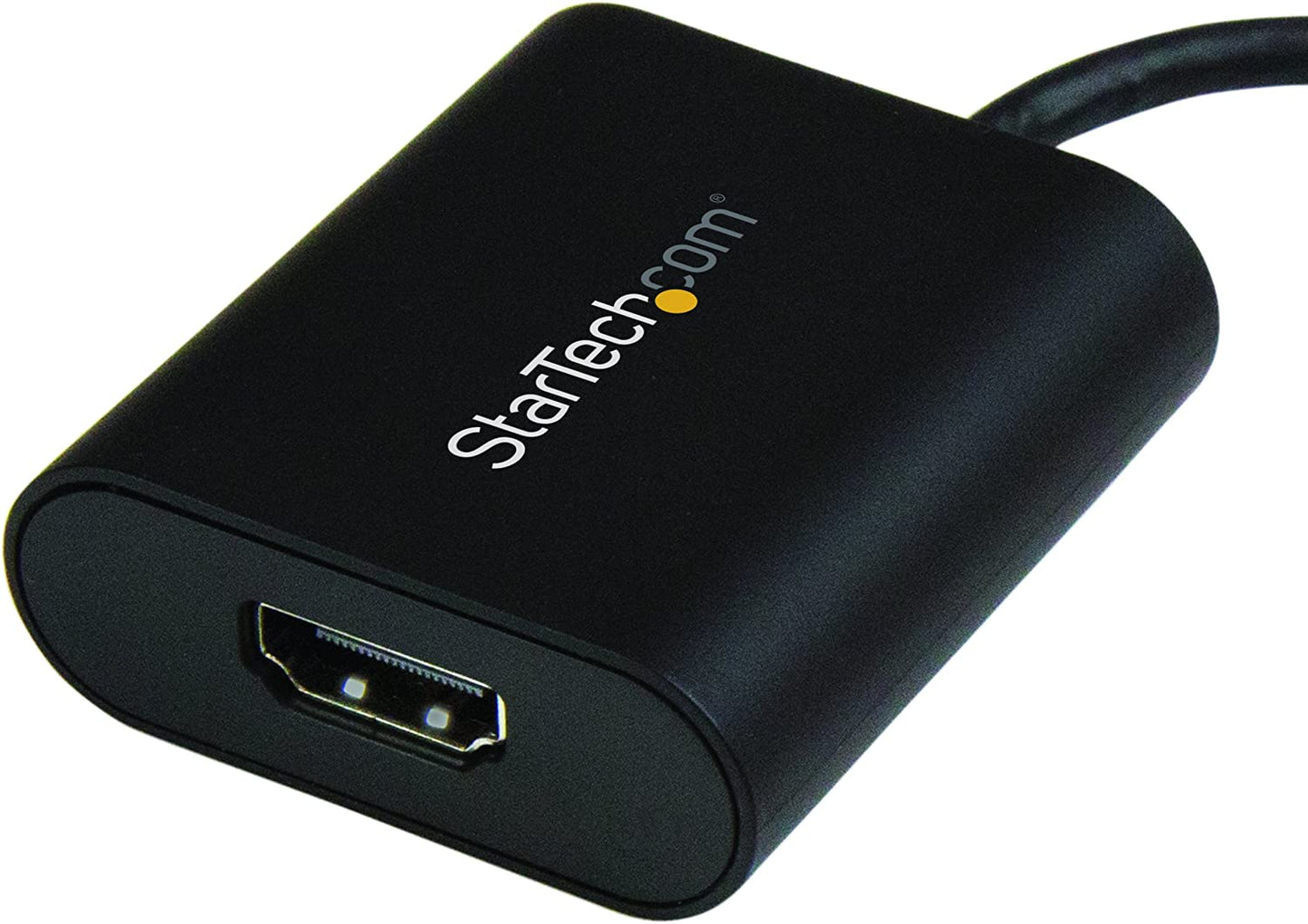 StarTech.com USB C to 4K HDMI Adapter - 4K 60Hz - Thunderbolt 3 Compatible - USB Type C to HDMI Video Display Adapter (CDP2HD4K60SA) , black
