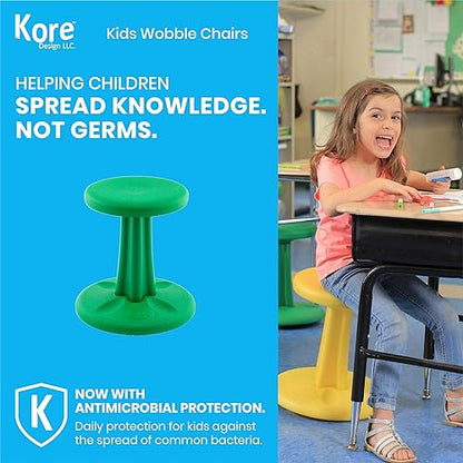 Kore Design KOR9118 Pre-Teen Active Chair Height 18.7, Green Green Pre-Teen (18.7in Tall)