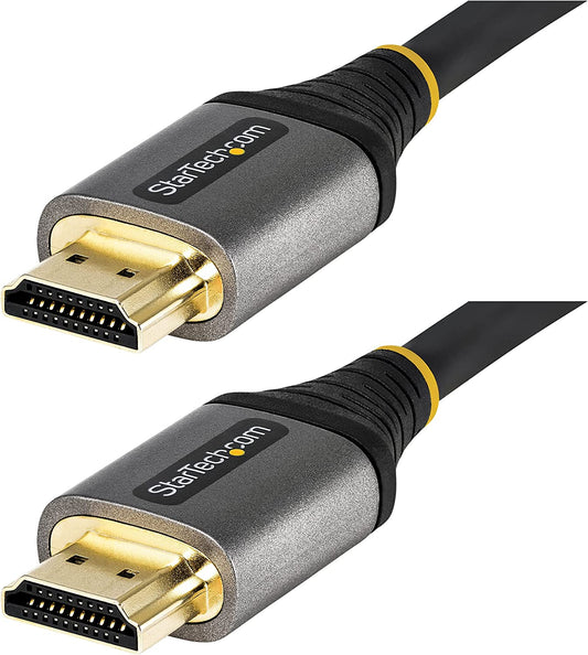 StarTech.com 6ft (2m) HDMI 2.1 Cable 8K - Certified Ultra High Speed HDMI Cable 48Gbps - 8K 60Hz/4K 120Hz HDR10+ eARC - Ultra HD 8K HDMI Cable - Monitor/TV/Display - Flexible TPE Jacket (HDMM21V2M) 6.6 ft / 2 m