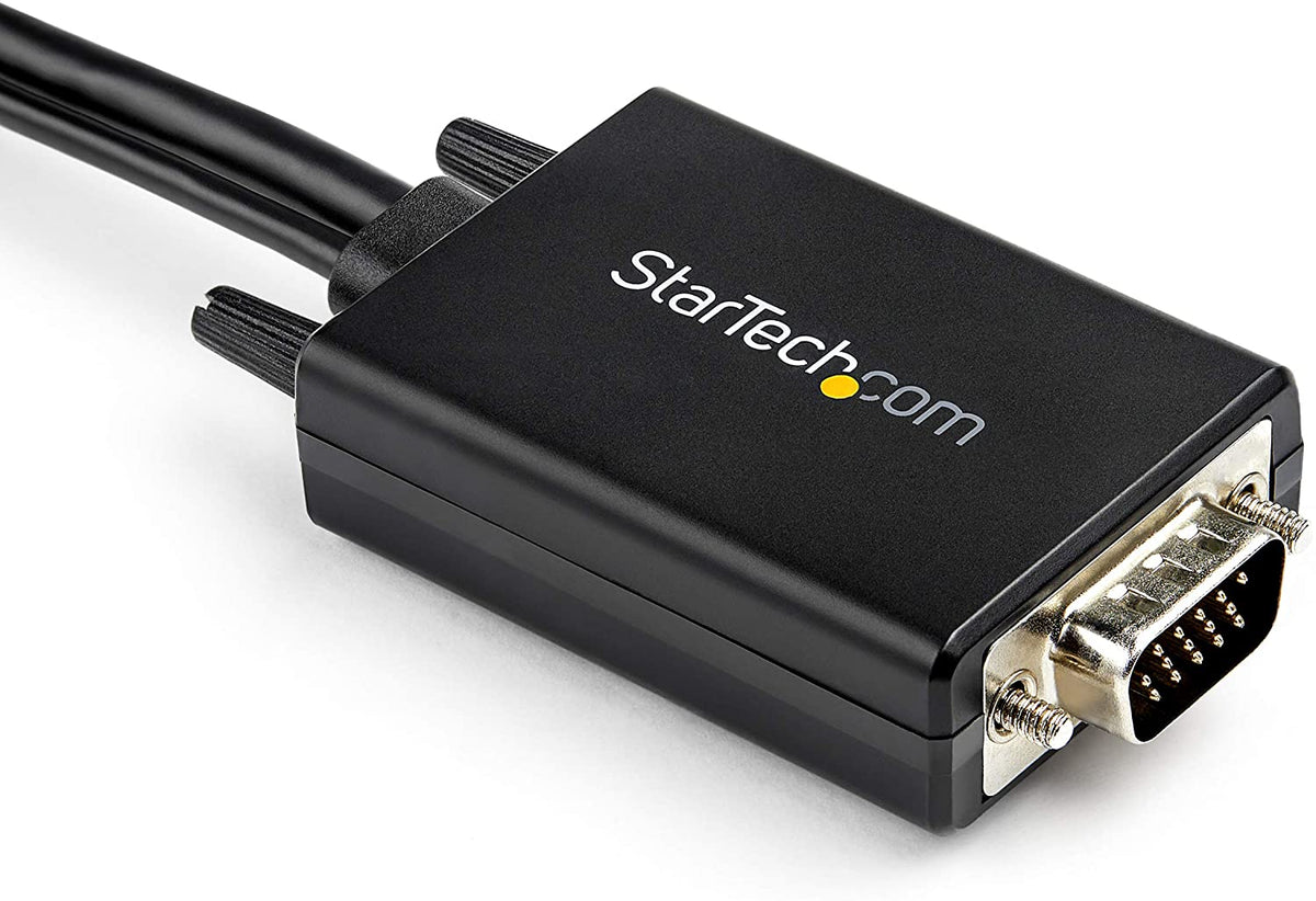 StarTech.com 2m VGA to HDMI Converter Cable with USB Audio Support &amp; Power - Analog to Digital Video Adapter Cable to connect a VGA PC to HDMI Display - 1080p Male to Male Monitor Cable (VGA2HDMM2M)