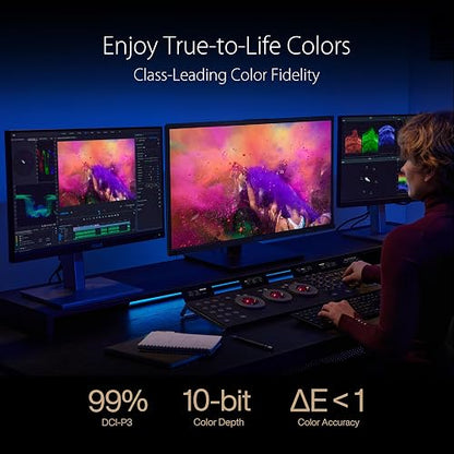 ASUS ProArt Display 27”4K HDR RGB OLED Professional Monitor (PA27DCE-K) - UHD (3840 x 2160), 99% DCI-P3, HLG, ?E < 1, USB-C PD 80W, Hardware Calibration, Calman Ready, X-rite i1 Display Pro Calibrator 27 OLED 4K HDR USB-C Calibrator Mac