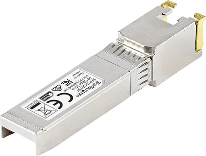 StarTech.com MSA Uncoded Compatible SFP+ Module - 10GBASE-T - SFP to RJ45 Cat6/Cat5e - 10GE Gigabit Ethernet SFP+ - RJ-45 30m -(SFP10GBTST) 10GBase-T Single