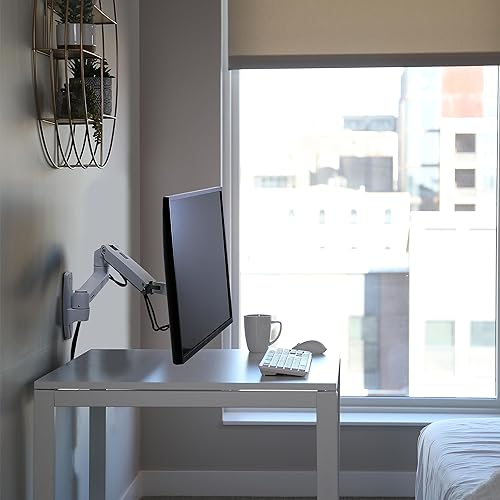 Ergotron – LX Single Monitor Arm, VESA Wall Mount – for Monitors Up to 34 Inches, 7 to 25 lbs – White