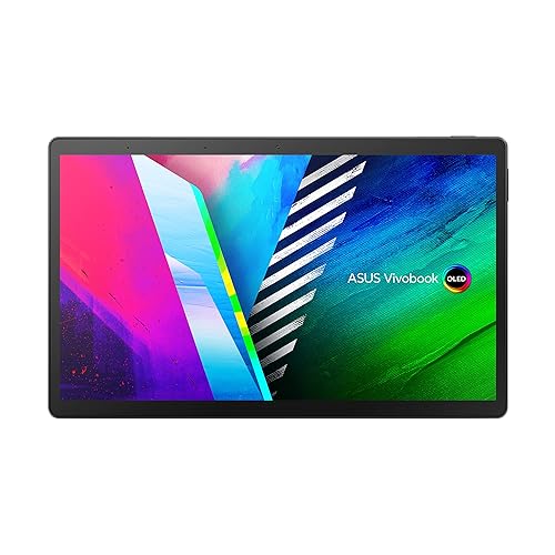 ASUS VivoBook 13 Slate OLED 2-in-1 Laptop, 13.3” FHD OLED Touch Display, Intel Pentium Silver N6000 CPU, 8GB RAM, 128GB SSD, Windows 11 Home in S Mode, T3300KA-DS92T-CA