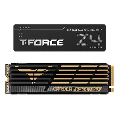 TEAMGROUP T-Force CARDEA Zero Z44Q 2TB DRAM QLC Cache, NVMe1.4 PCIe Gen4x4 M.2 2280 Gaming SSD Read/Write 5,000/3,700 MB/s TM8FPQ002T0C327 2TB Zero QLC
