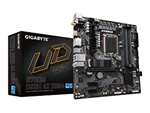 GIGABYTE B760M DS3H AX DDR4 (LGA 1700/ Intel/ B760/ M-ATX/ DDR4/ 2* M.2/ PCIe 4.0/ USB 3.2 Gen 2 Type-C/WiFi 6E/ 2.5GbE LAN/Q-Flash Plus/PCIe EZ-Latch/Gaming Motherboard) B760 B760M DS3H AX DDR4 Bundle