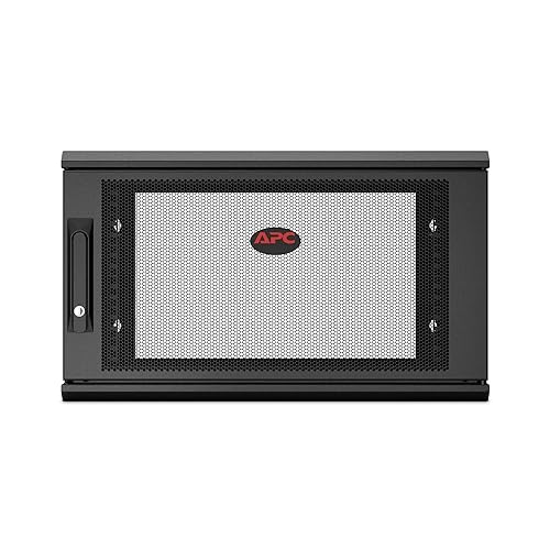 APC/Schneider Electric - AR106SH6 - Netshelter Wx 6u Single Hinged Wall-Mount Enclosure 600mm Deep