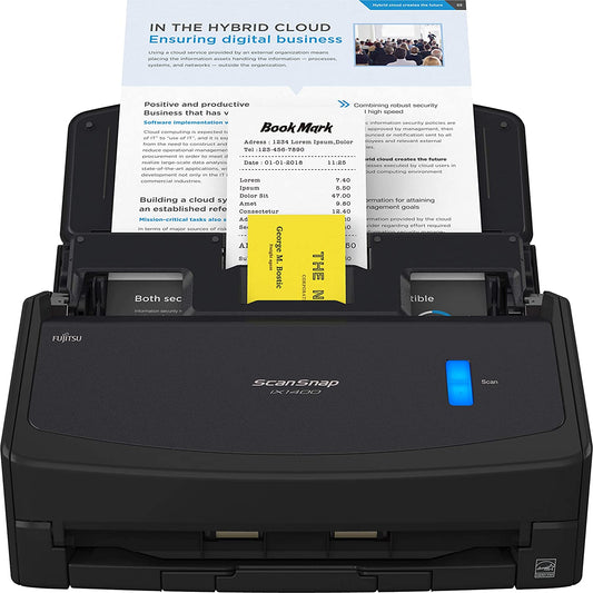Fujitsu ScanSnap iX1400 Simple One-Touch Button Document Scanner for Mac or PC, Black ScanSnap iX1400 Black