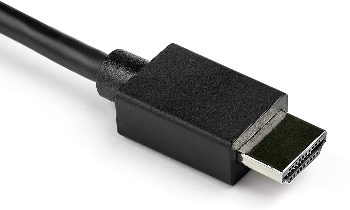 StarTech.com 2m VGA to HDMI Converter Cable with USB Audio Support &amp; Power - Analog to Digital Video Adapter Cable to connect a VGA PC to HDMI Display - 1080p Male to Male Monitor Cable (VGA2HDMM2M)