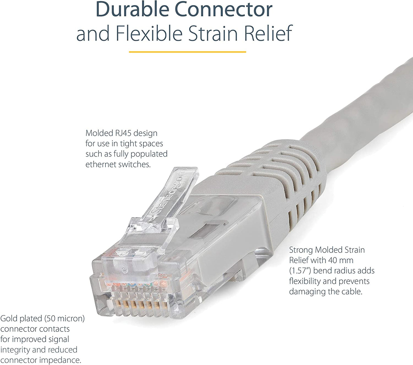 StarTech.com 5m Fiber Optic Cable - Multimode Duplex 50/125 - LSZH - LC/LC - OM2 - LC to LC Fiber Patch Cable (50FIBLCLC5) Gray 20 ft / 6 m 1 Pack