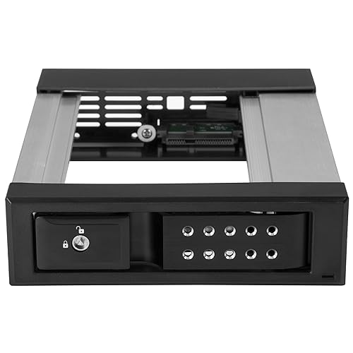 StarTech StarTech.com 5.25 To 3.5 Hard Drive Hot Swap Bay - For 3.5 SATA/SAS Drives - Trayless - Aluminum