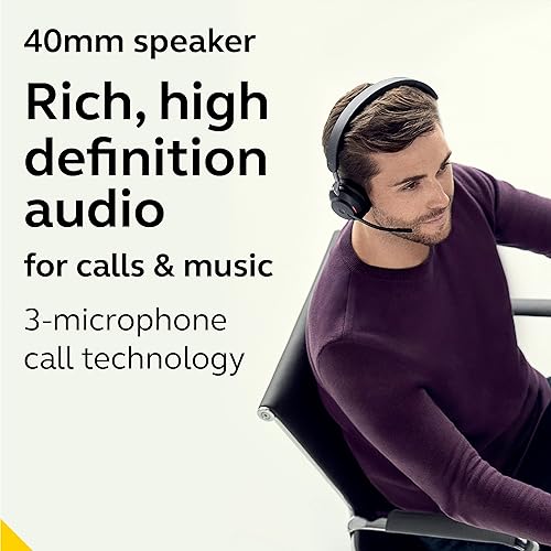 Jabra Evolve2 65 USB-C MS Mono with Charging Stand - Black Wireless Headset/Music Headphones