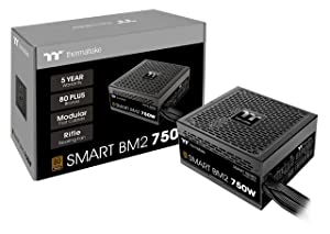 Thermaltake Smart BM2 750W 80+ Bronze Intel Skylake’s C6/C7 States &amp; ErP Ready 140mm Quiet Fan Japanese Capacitor Semi Modular Power Supply 5 Year Warranty PS-SPD-0750MNFABU-1 750W Bronze BM2 Power Supply