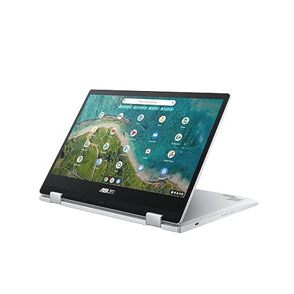 ASUS Chromebook Flip CM1, 14.0" FHD Touchscreen Display, AMD 3015Ce Processor, 4GB RAM, 64GB eMMC Storage, MIL-STD 810H Durability, Chrome OS, Transparent Silver, CM1400FXA-DH01T-CA Intel Core m3-8100Y