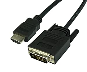 VisionTek HDMI to DVI-D Bi Directional Cable, 6 Feet, Male to Male, for Raspberry Pi, Roku, Xbox One, PS4, PS3, Desktop Graphics and Laptops (900941)