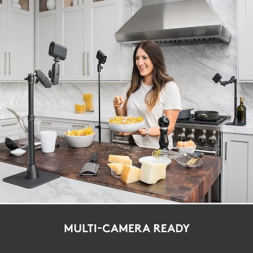 Logitech Mevo Start 3-Pack Wireless Live Streaming Cameras, for Multi-Camera HD Video,App Control and Stream via Smartphone or Wi-Fi 3 pack Wireless Camera