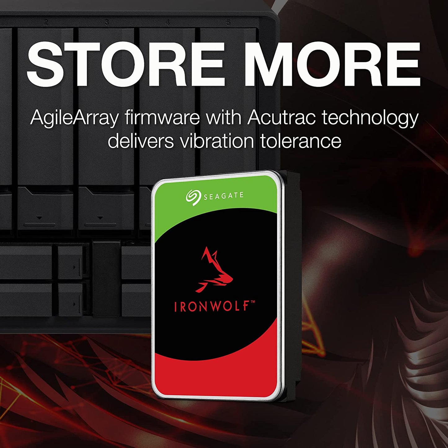 Seagate IronWolf ST4000VN006 - Hard Drive - 4 TB - SATA 6Gb/s