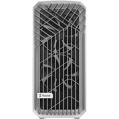 ractal Design Torrent White TG Clear Tint - White - Tempered Glass, Steel - 6 x Bay - 5 x 7.09" , 5.51" x Fan(s) Installed - 0 - ATX, EATX, Micro ATX, ITX, SSI EEB, SSI CEB Motherboard Supported - 7 x Fan(s) Supported - 0 x External 5.25" Bay