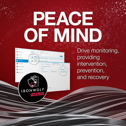 Seagate IronWolf 10TB NAS Internal Hard Drive HDD – CMR 3.5 Inch SATA 6Gb/s 7200 RPM 256MB Cache for RAID Network Attached Storage, Rescue Services (ST10000VN000)