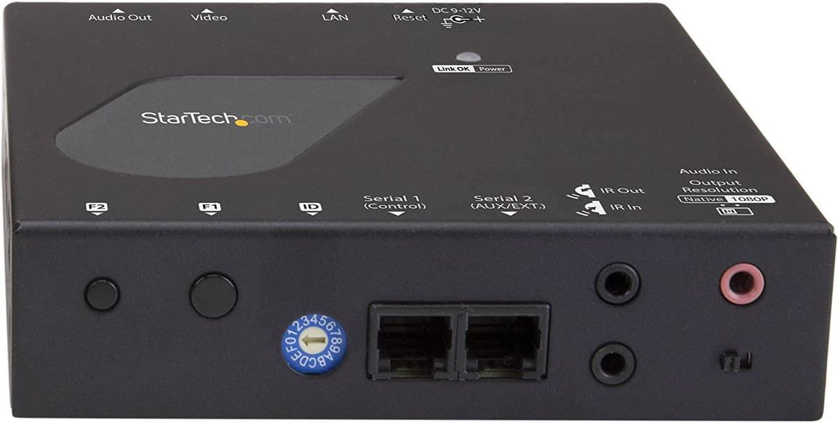 StarTech.com 4K HDMI over IP Receiver for ST12MHDLAN4K - 4K Receiver - HDMI Over Cat6 - 4k AV Receiver (ST12MHDLAN4R) Black Receiver HDMI - 4K