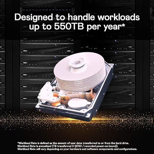 Western Digital WD Gold 8TB Enterprise Class Internal Hard Drive - 7200 RPM Class, SATA 6 Gb/s, 256 MB Cache, 3.5 - WD8004FRYZ