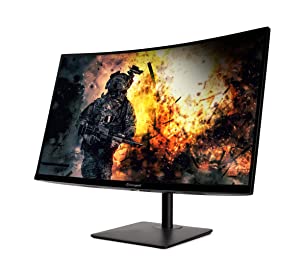 AOPEN 27HC5R Zbmiipx 27" 1500R Curved Full HD (1920 x 1080) VA Gaming Monitor with Adaptive-Sync Technology, 240Hz, 1ms (Display Port &amp; 2 x HDMI 1.4 Ports), Black